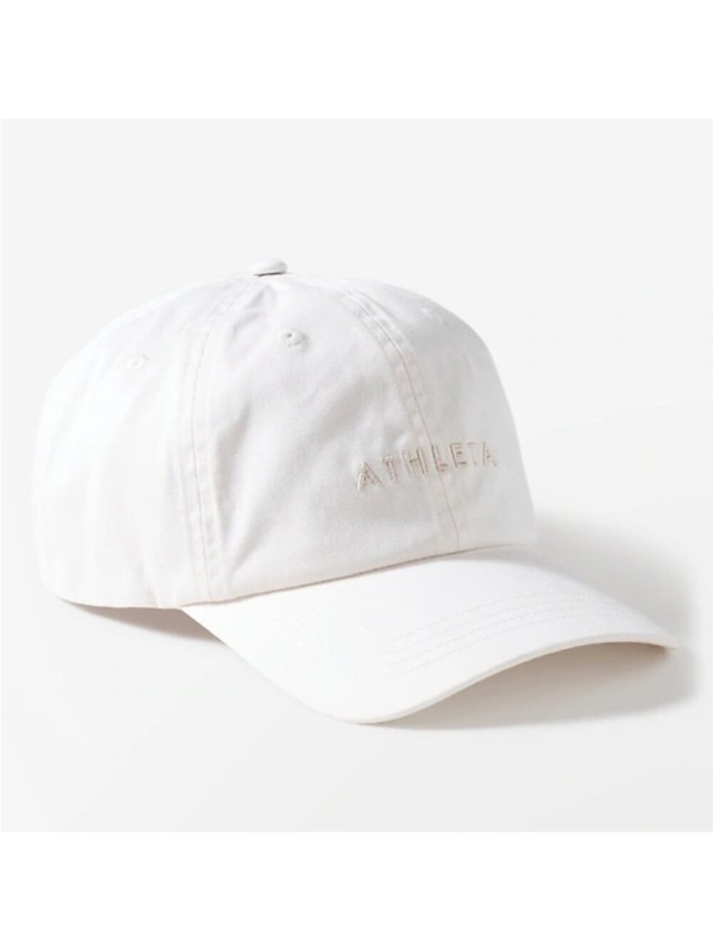 Athleta Everyday Cap Baseball Hat Womens off White Logo One Size Athletic Gym